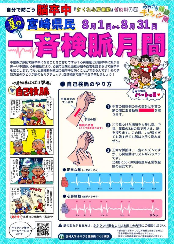 夏の一斉検脈月間