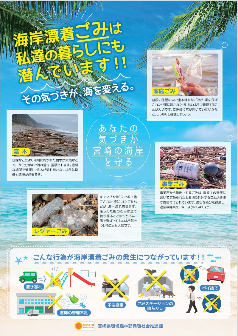 海岸漂着物発生抑制啓発パネル展1