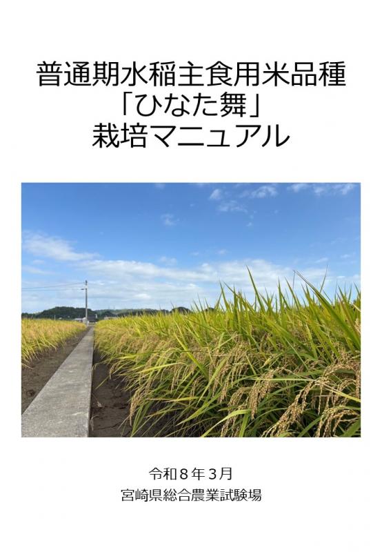 普通期⽔稲主⾷⽤⽶品種「ひなた舞」栽培マニュアル