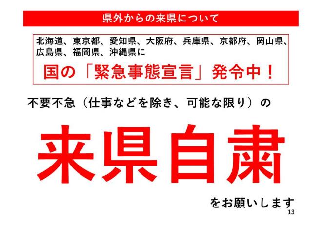 県外からの来県についての図