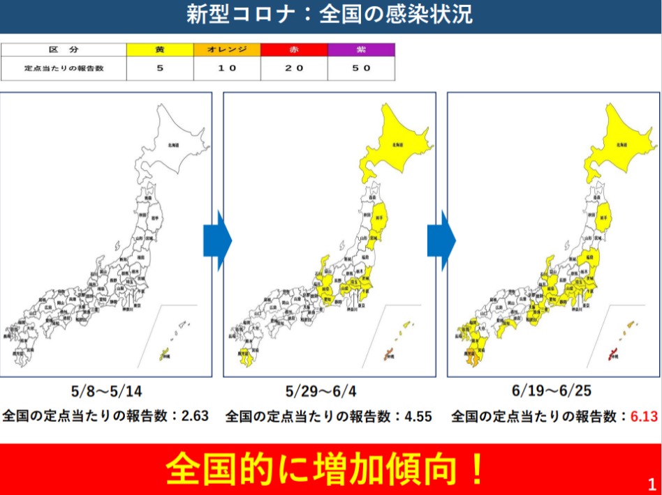 新型コロナ：全国の感染状況