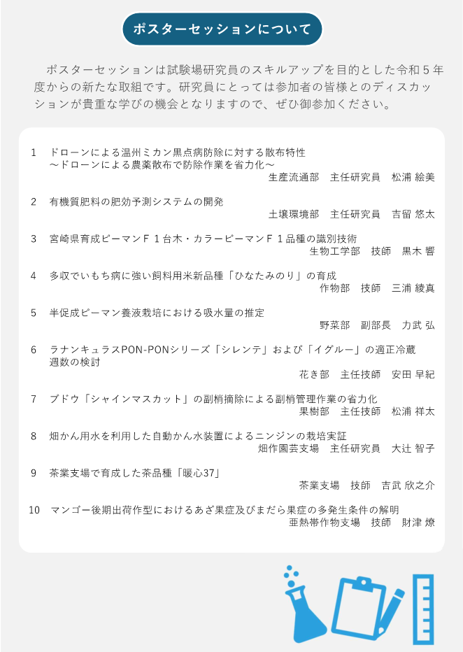 令和5年度研究成果報告会案内裏面