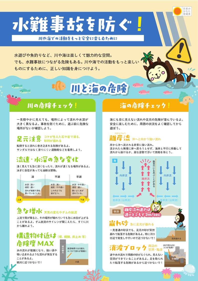水難事故防止啓発チラシ